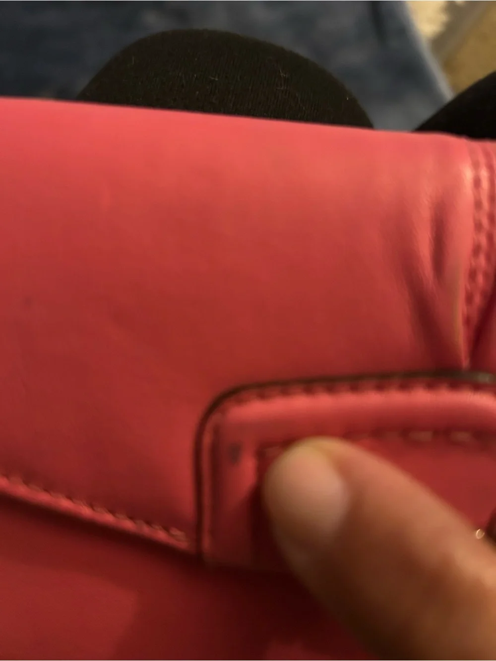 Coach Coral-Pink Leather Continental Wallet with Gold Logo